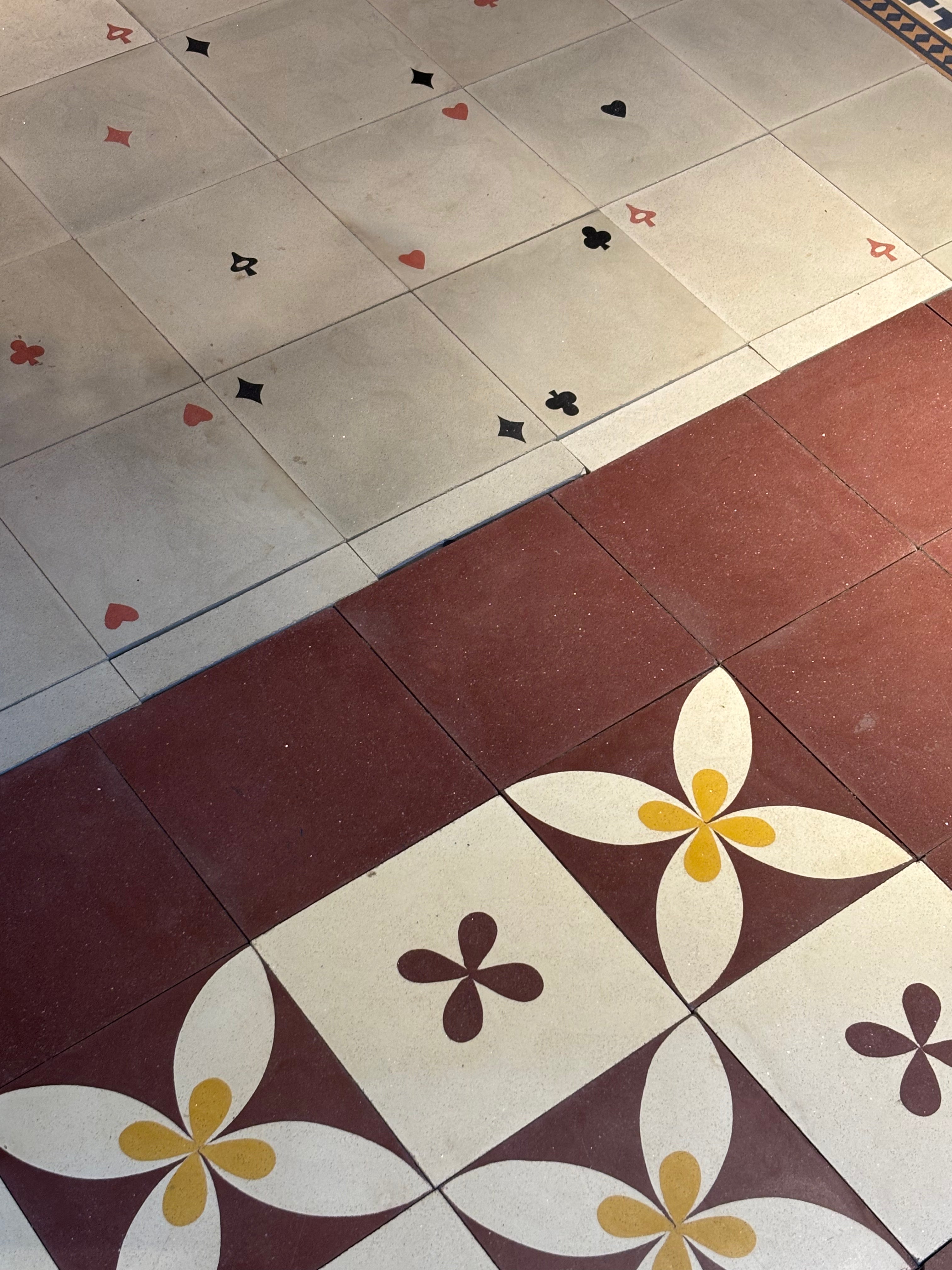 Ixora Floral - Cement Tile