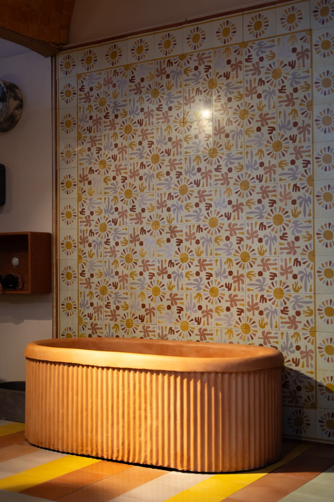 Ahangama Tropical Sunshine Border and Corner 1 - Cement Tile