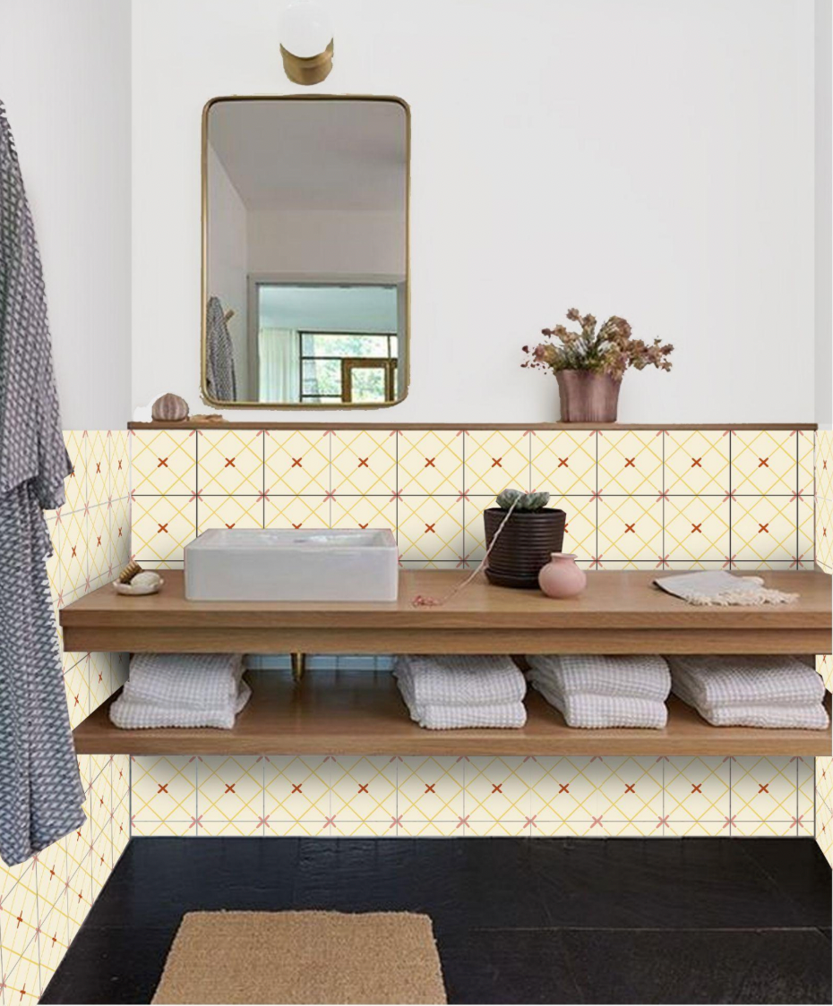 Minimalist Ixora - Cement Tile