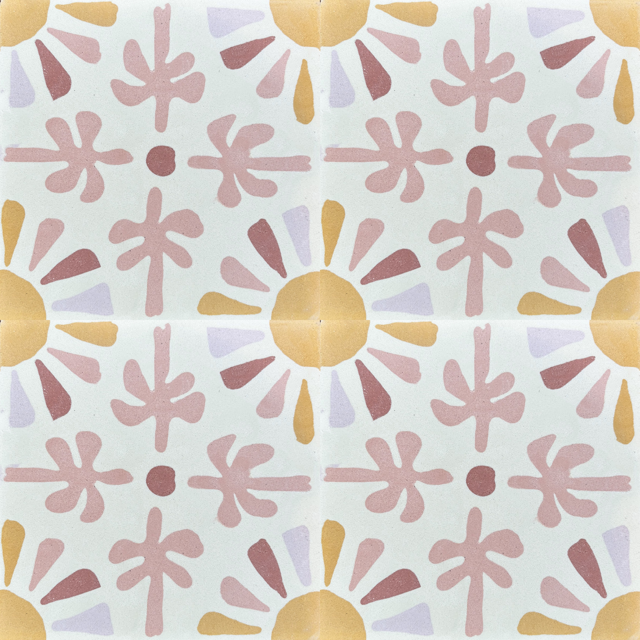 Ahangama Tropical Cut Out 3 - Cement Tile