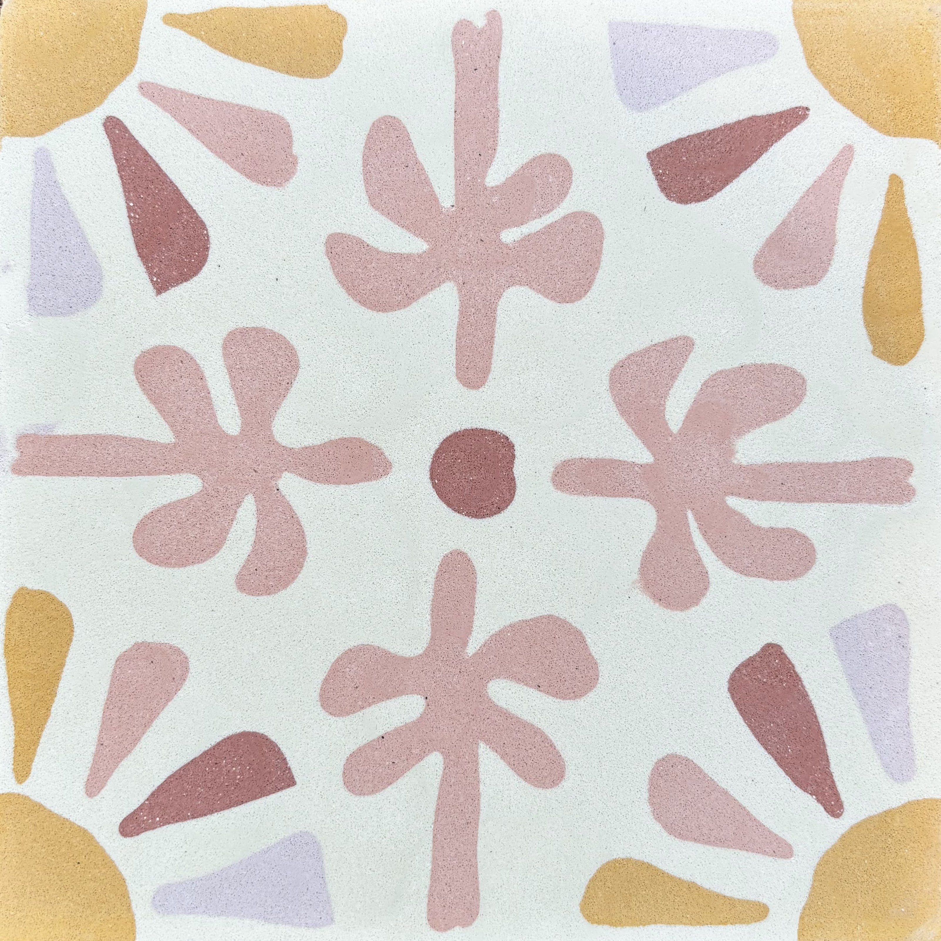 Ahangama Tropical Cut Out 3 - Cement Tile