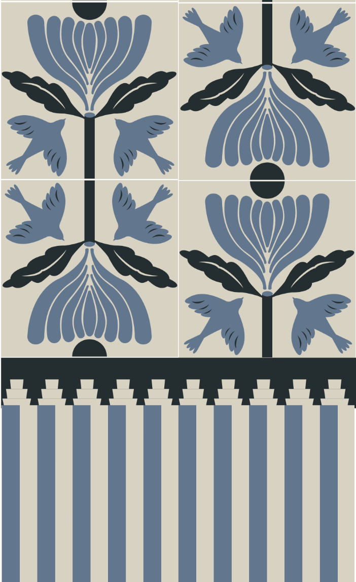 Stripes - Cement Tile