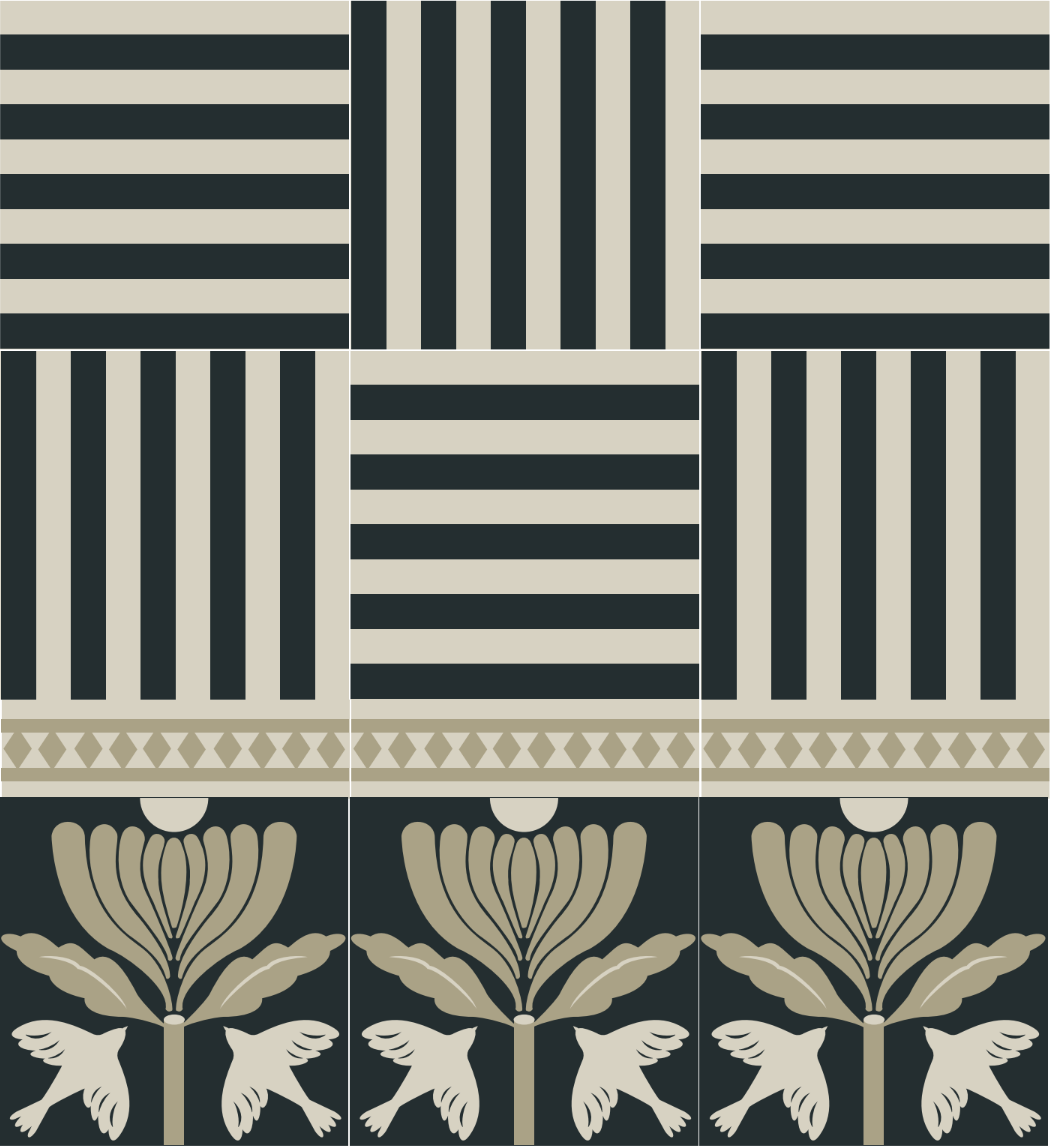 Stripes - Cement Tile