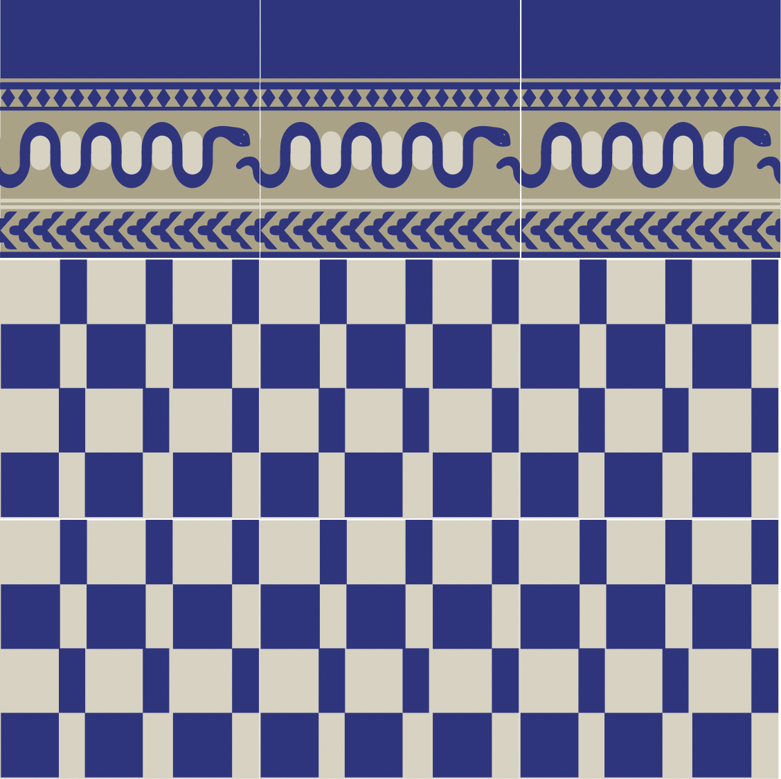 Checkerboard - Cement Tile