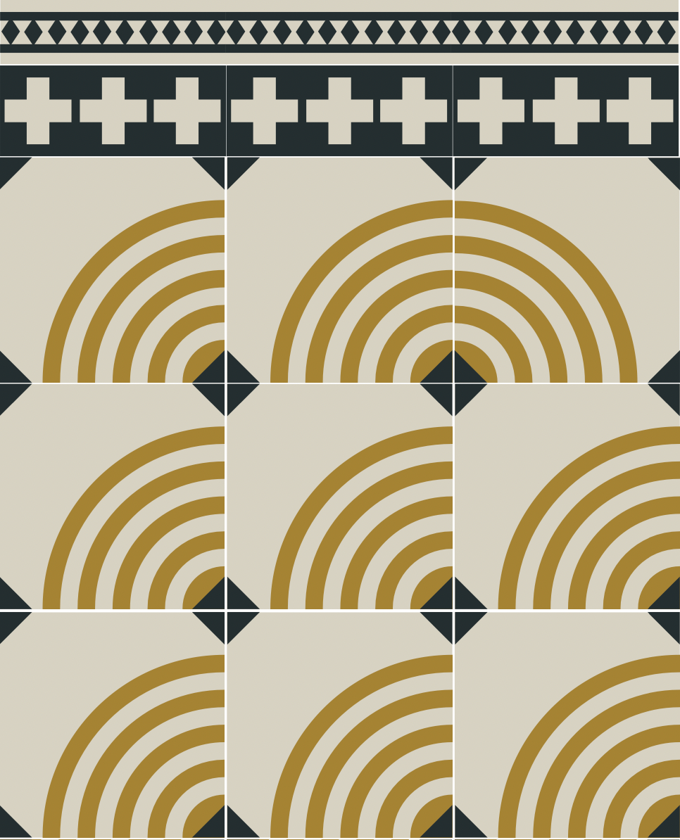 Moon - Cement Tile