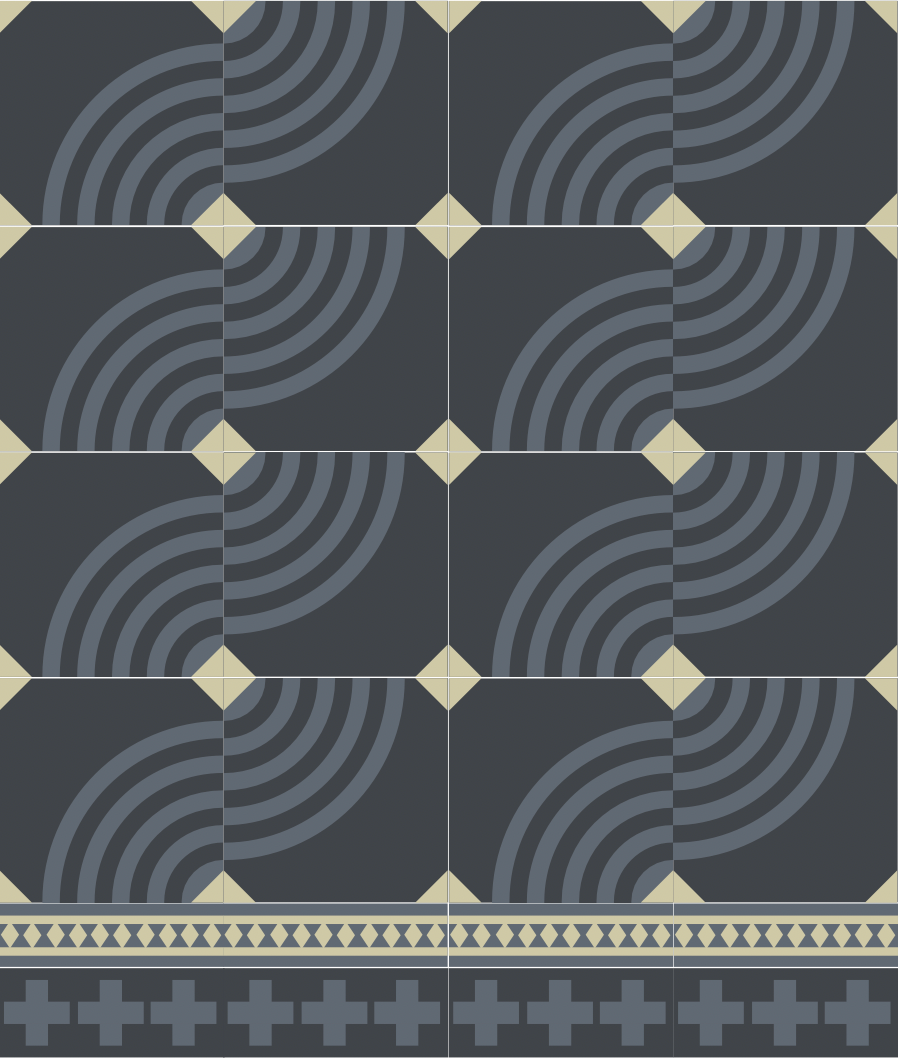 Moon - Cement Tile