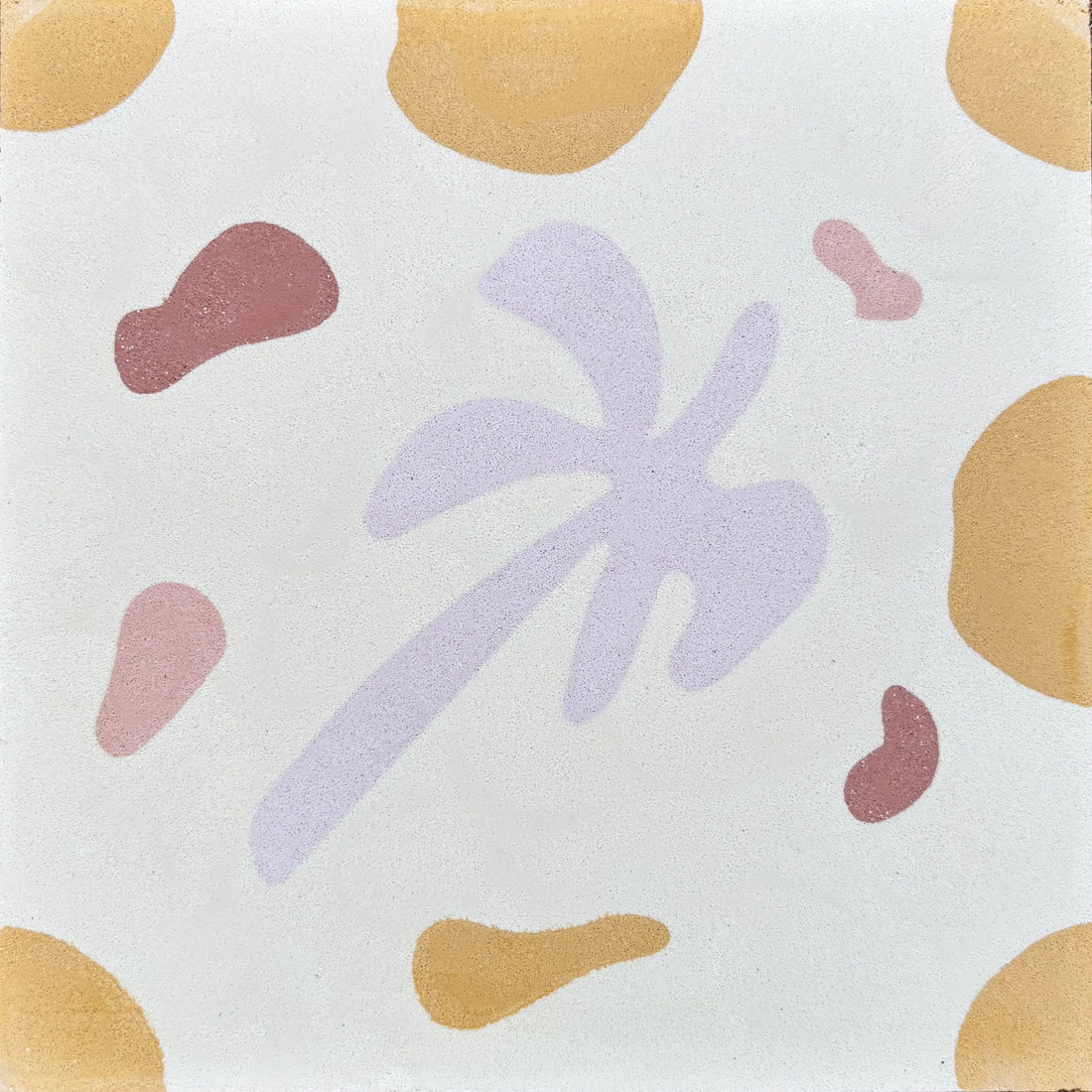 Ahangama Tropical Sunshine Border and Corner 2 - Cement Tile