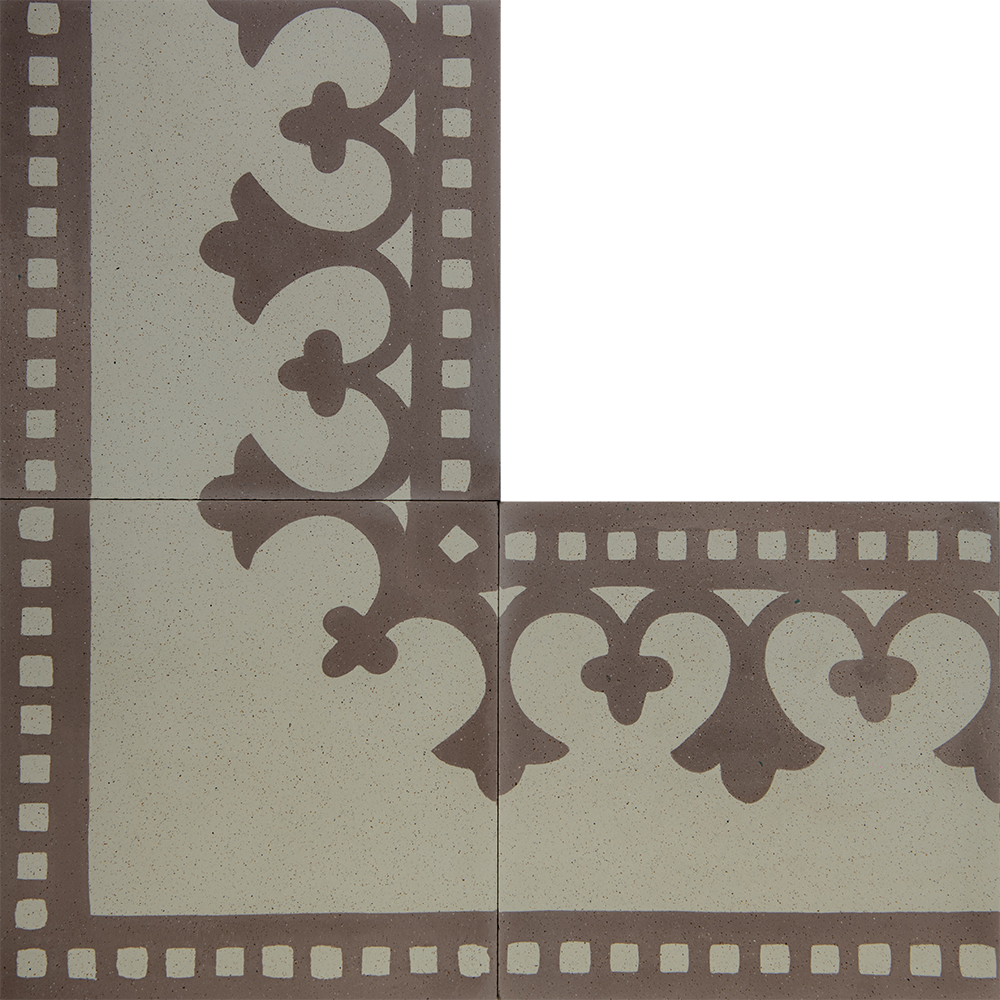 Chambord Border & Corner - Cement Tile