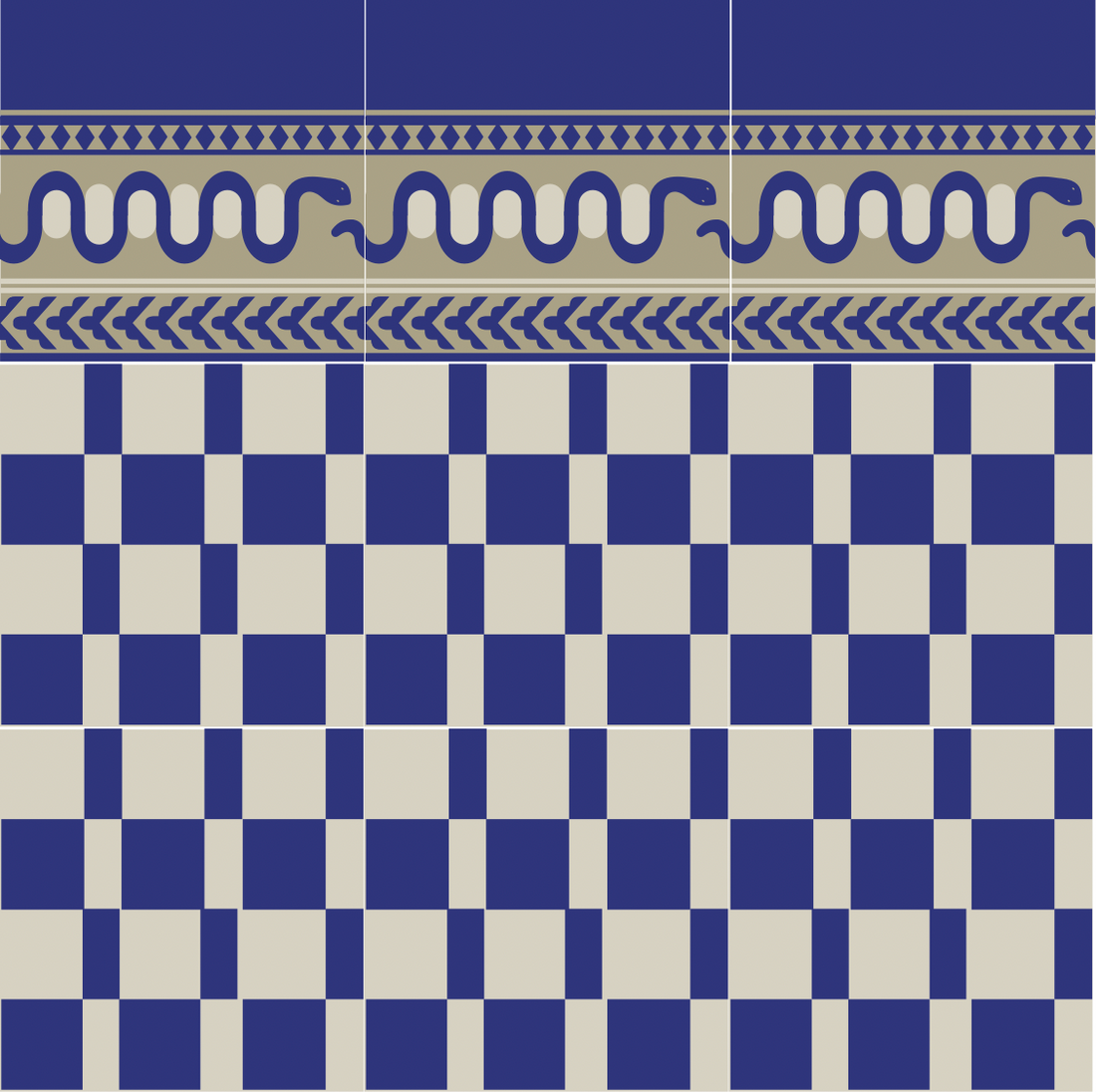 Checkerboard - Cement Tile