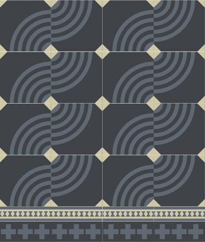 Moon - Cement Tile