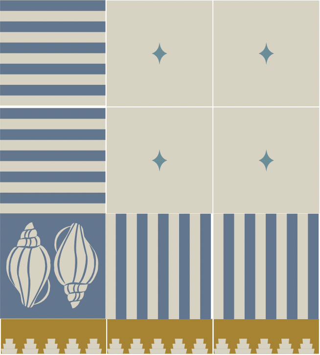Coquillage - Cement Tile