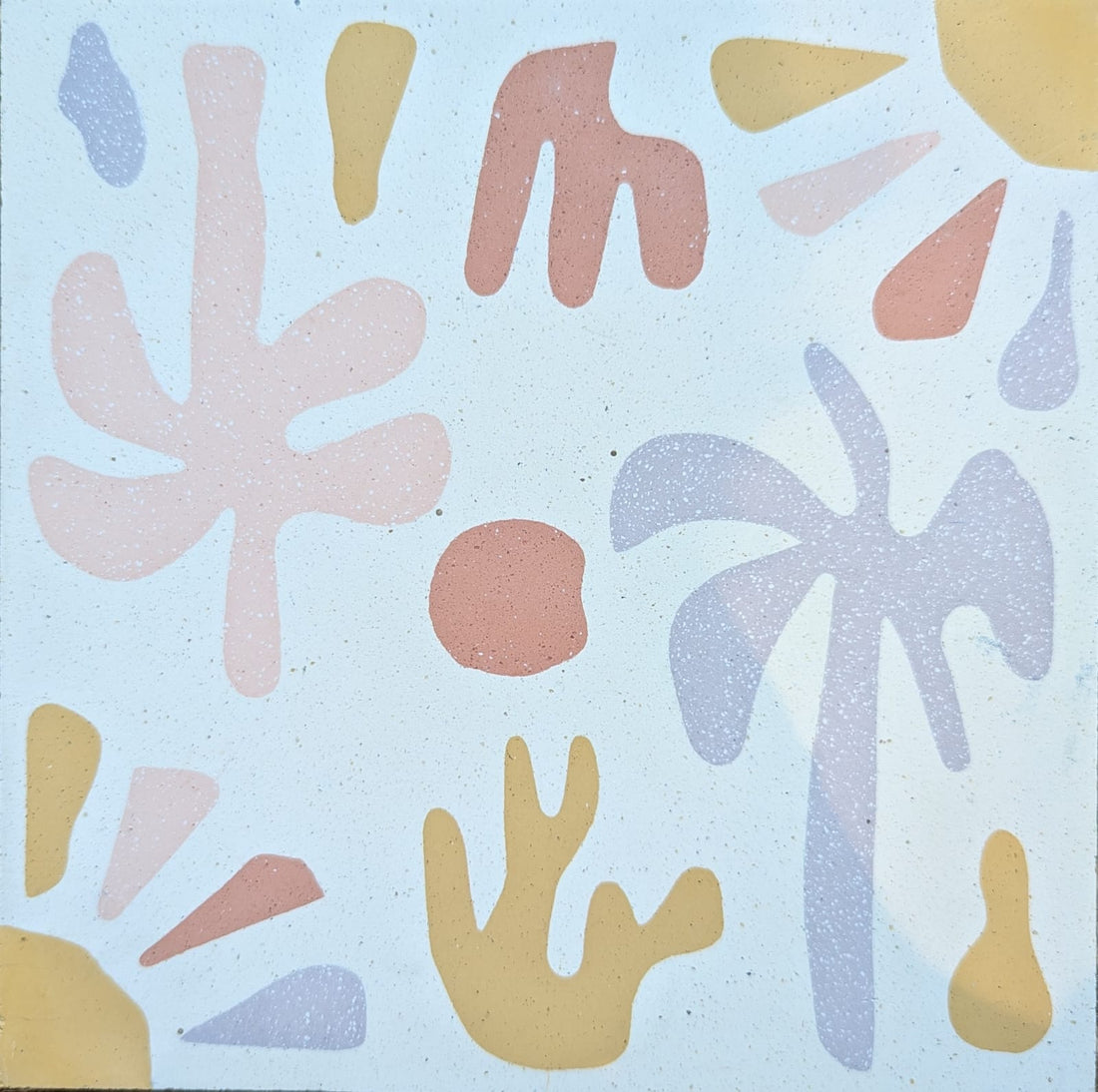 Ahangama Tropical Cut Out 1 - Cement Tile